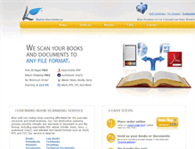 Tablet Screenshot of blueleaf-book-scanning.com